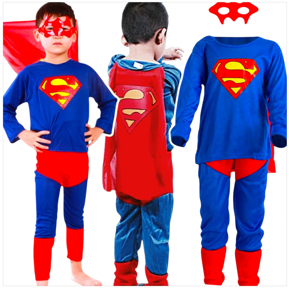 SUPERMAN - STRÓJ DLA CHŁOPCA rozmiar S