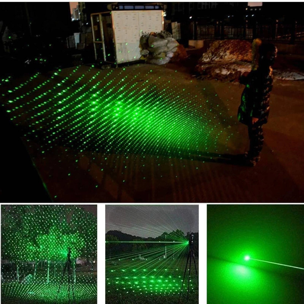 WSKAŹNIK LASEROWY POINTER LASER ZIELONY USB MOCNY DUŻY ZASIĘG AKUMULATOR