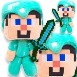 MINECRAFT Pluszowa Maskotka Diamentowy Steve 21cm