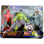 FIGURKI AVENGERS DUŻY ZESTAW 5w1 FIGURKA SPIDERMAN HULK KAPITAN AMERYKA XXL