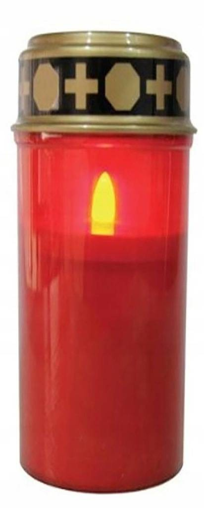 Znicz świeczka LED wodoodporny 21cm - 12 sztuk
