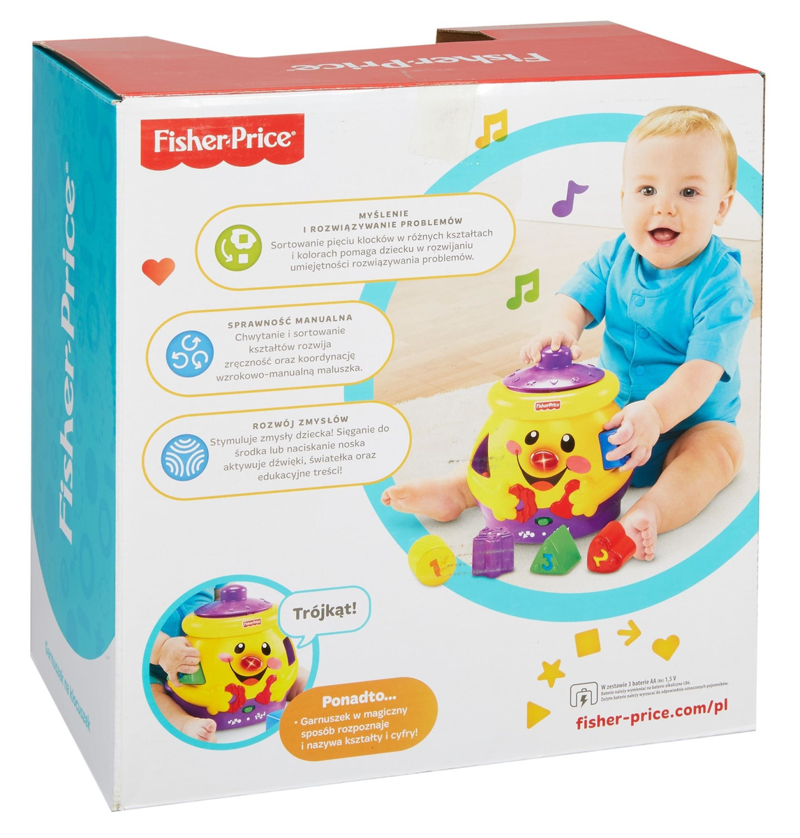 FISHER PRICE Garnuszek na klocuszek