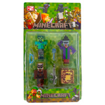 MINECRAFT ZESTAW FIGUREK 6w1 FIGURKI Z GRY VILAGER ZOMBIE DUŻY ZESTAW 6w1