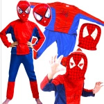 SPIDERMAN - STRÓJ DLA CHŁOPCA + MASKA rozmiar S 98-110