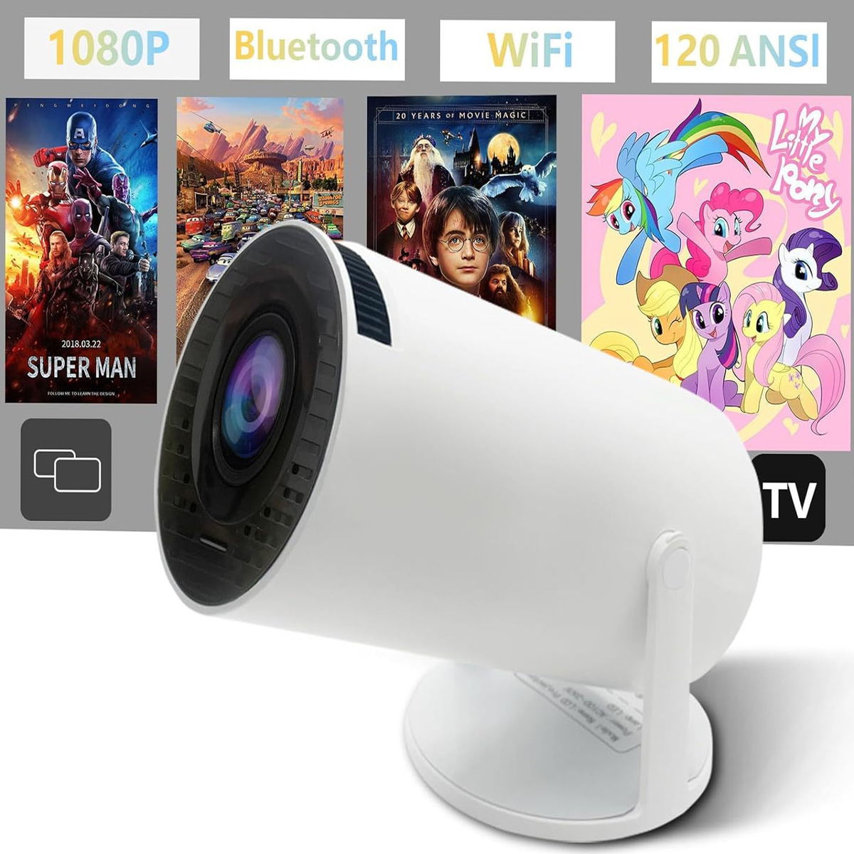 MEGA ZESTAW PROJEKTOR RZUTNIK ANDROID + KONSOLA RETRO 2x PAD 