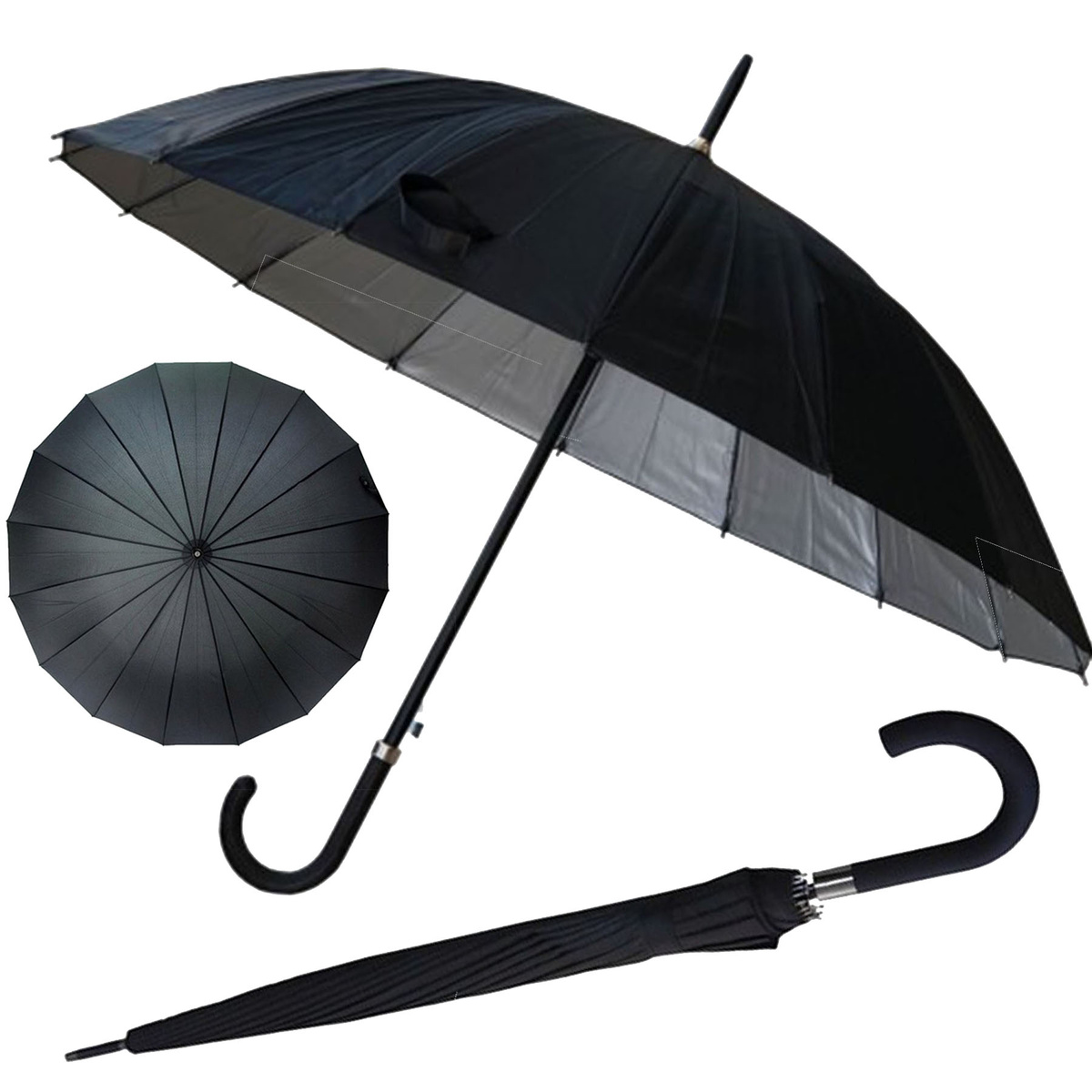 TIROSS Parasol Automatyczny długi wiatroodporny 120cm