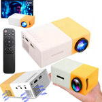 PRZENOŚNY MINI RZUTNIK PROJEKTOR LED FULL HD PRO KINO W DOMU FILMY BAJKI YH300 PRO