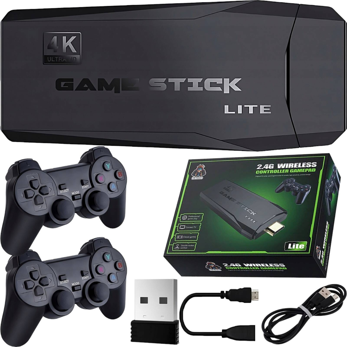 KONSOLA RETRO DO TELEWIZORA PONAD 2 000 GIER + DWA PADY PRZENOŚNA HDMI TV