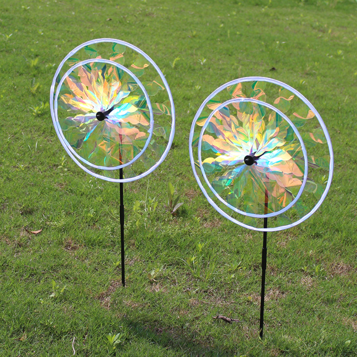 WIATRAK DLA DZIECI DUŻY WIATRACZEK Z RĄCZKĄ OGRODOWY DLA DZIECI 36CM