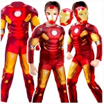 STRÓJ IRONMANA KOSTIUM IRON MAN GRUBY Z MIĘŚNIAMI rozmiar L
