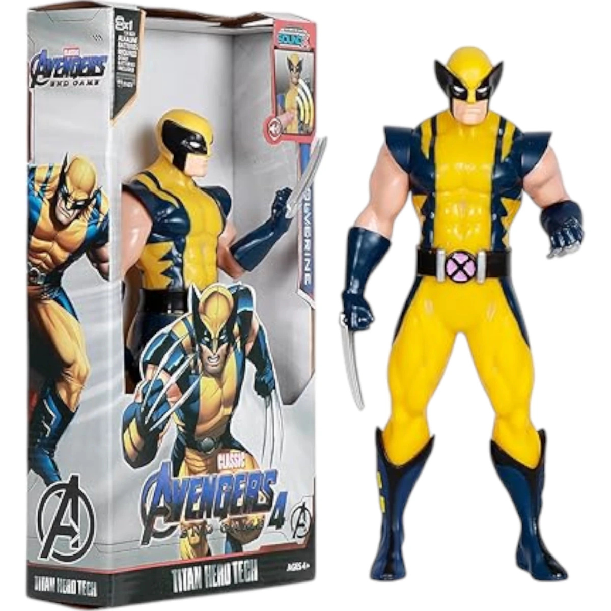 AVENGERS DUŻA FIGURKA INTERAKTYWNA WOLVERINE 30cm RUCHOMA ŚWIECI DŹWIĘK