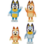 BLUEY I BINGO - ZESTAW 4 FIGUREK BLUEY I BINGO RODZINKA FIGURKI Z BAJEK