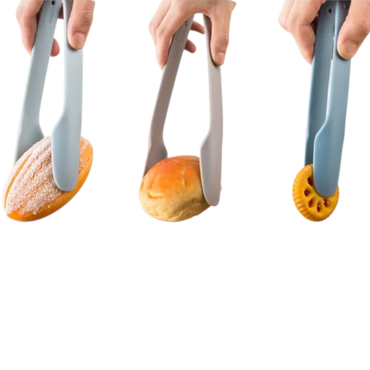 SZCZYPCE KUCHENNE DO SAŁATEK ZESTAW 3 SZCZYPIEC KUCHENNYCH NESTING SKŁADANE