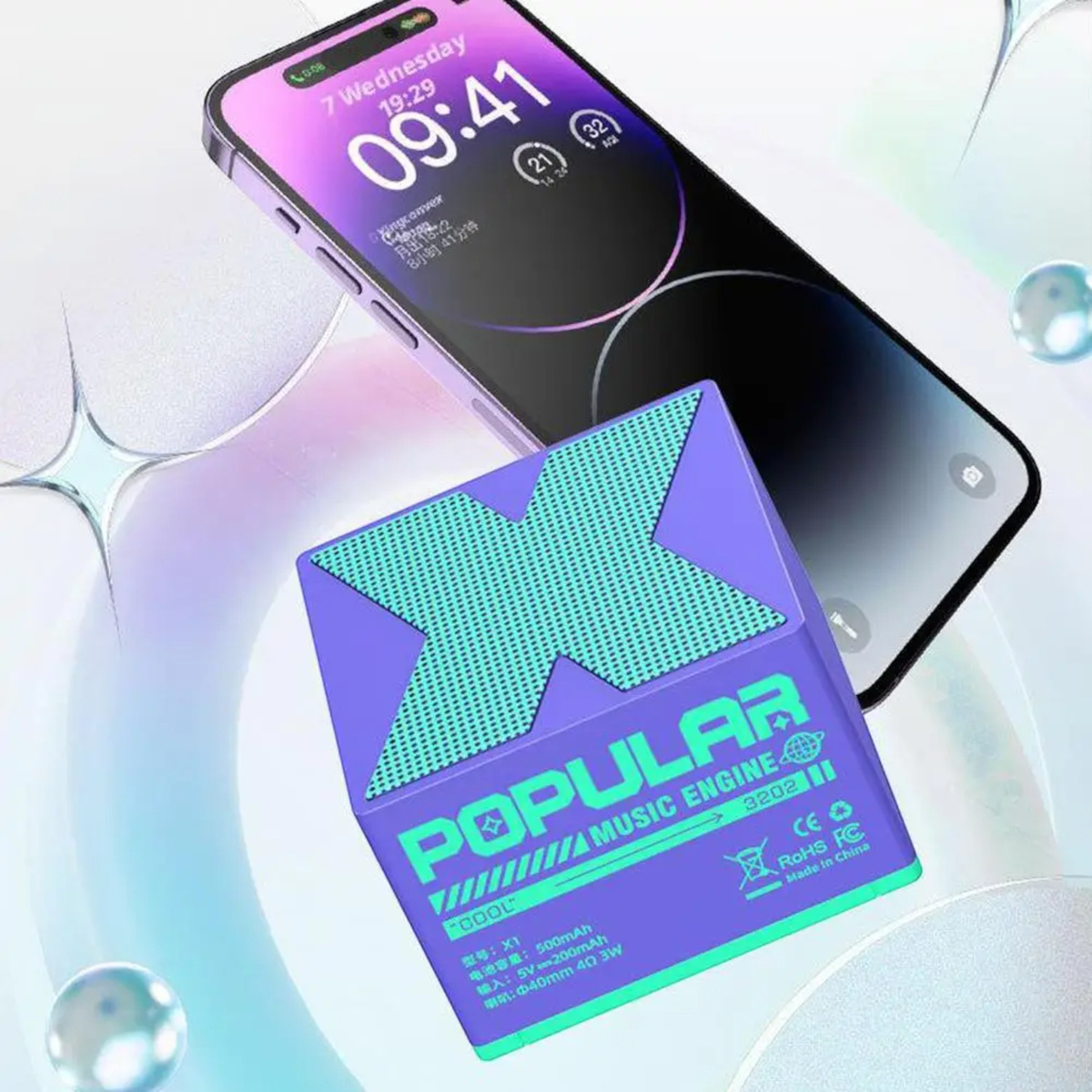 PRZENOŚNY GŁOŚNIK NA BLUETOOTH MINI SMART MEGA BASS INTELIGENTNY GŁOŚNY X1