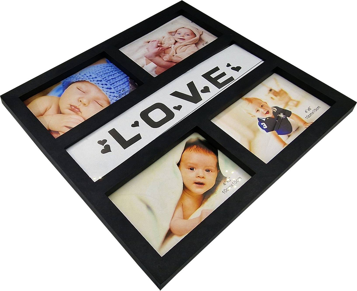 Ramka na 4 zdjęcia 3D kolaż LOVE