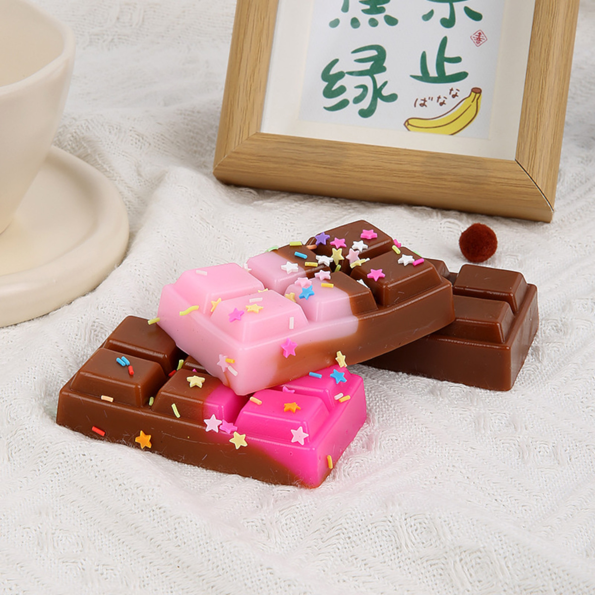  GNIOTEK ANTYSTRESOWY SENSORYCZNY FIDGET CZEKOLADA SQUISHY PUSH ZABAWKA