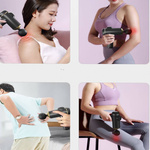 PISTOLET DO MASAŻU PLECÓW CIAŁA STÓP 4 KOŃCÓWKI MASAŻER MASSAGE GUN DUŻY