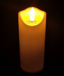 Świeczka elektryczna biała wkład LED 17.5 cm