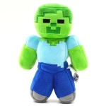MINECRAFT - ZESTAW PLUSZOWYCH MASKOTEK 2w1 JEŻDŻACY STEVE ZOMBIE