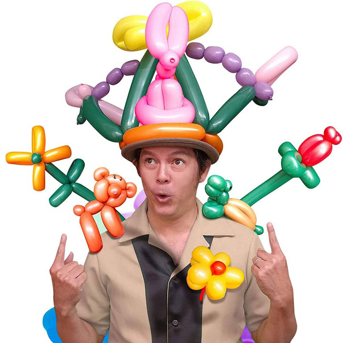 BALONY DO MODELOWANIA SKRĘCANIA DŁUGIE RURKI KOLOROWE FESTYN 100 SZTUK