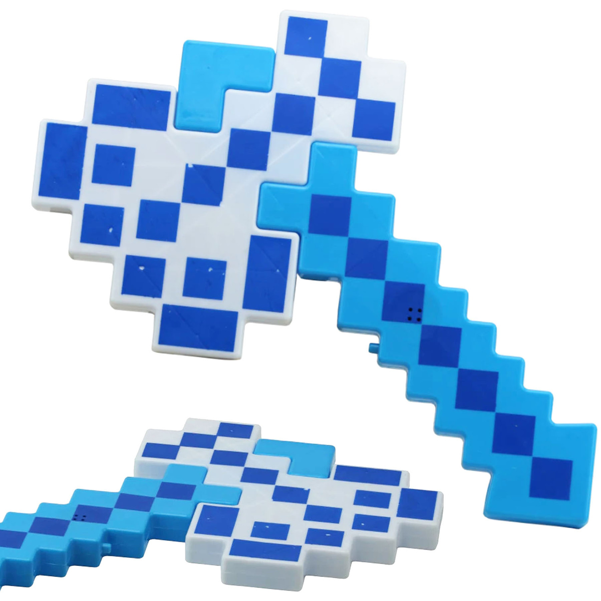 MINECRAFT Siekiera Pixel z dźwiękiem i światłem
