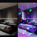 MINI KULA DYSKOTEKOWA LAMPA OBROTOWA KOLOROWA NA IMPREZĘ REFLEKTOR LED RGB
