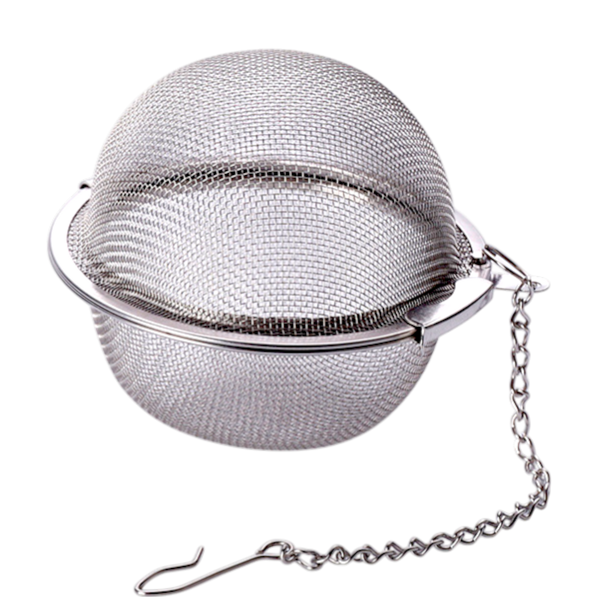 ZAPARZACZ DO HERBATY METALOWY KULKA Z ŁAŃCUSZKIEM UCHWYT DO ZIÓŁ KOSZYCZEK