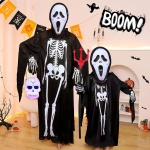 STRÓJ NA HALLOWEEN - KOŚCIOTRUP SZKIELET SZKIELETOR + MASKA KRZYK DUCH