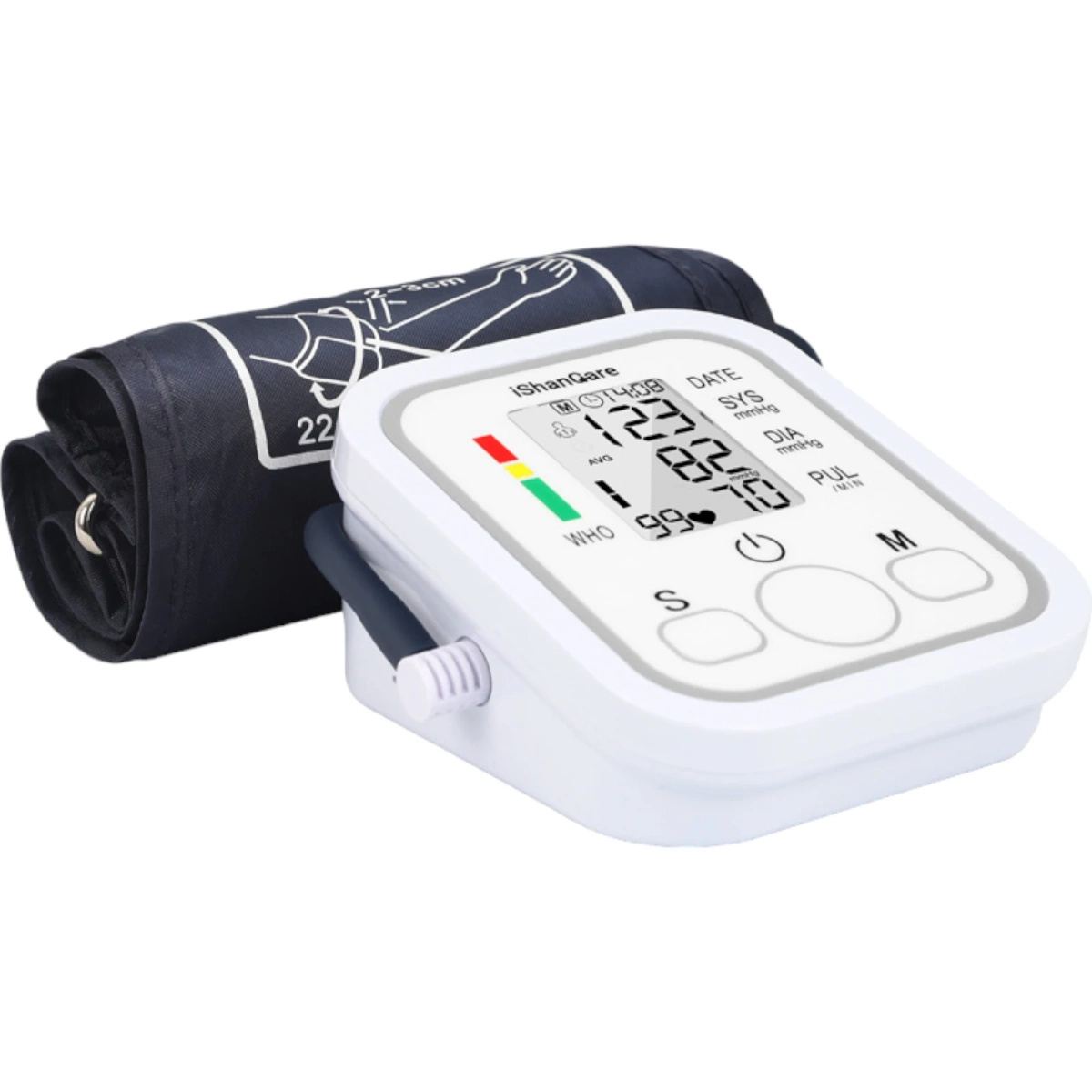 CIŚNIENIOMIERZ NARAMIENNY ELEKTRONICZNY WYŚWIETLACZ LED USB 22-32CM PAMIĘĆ