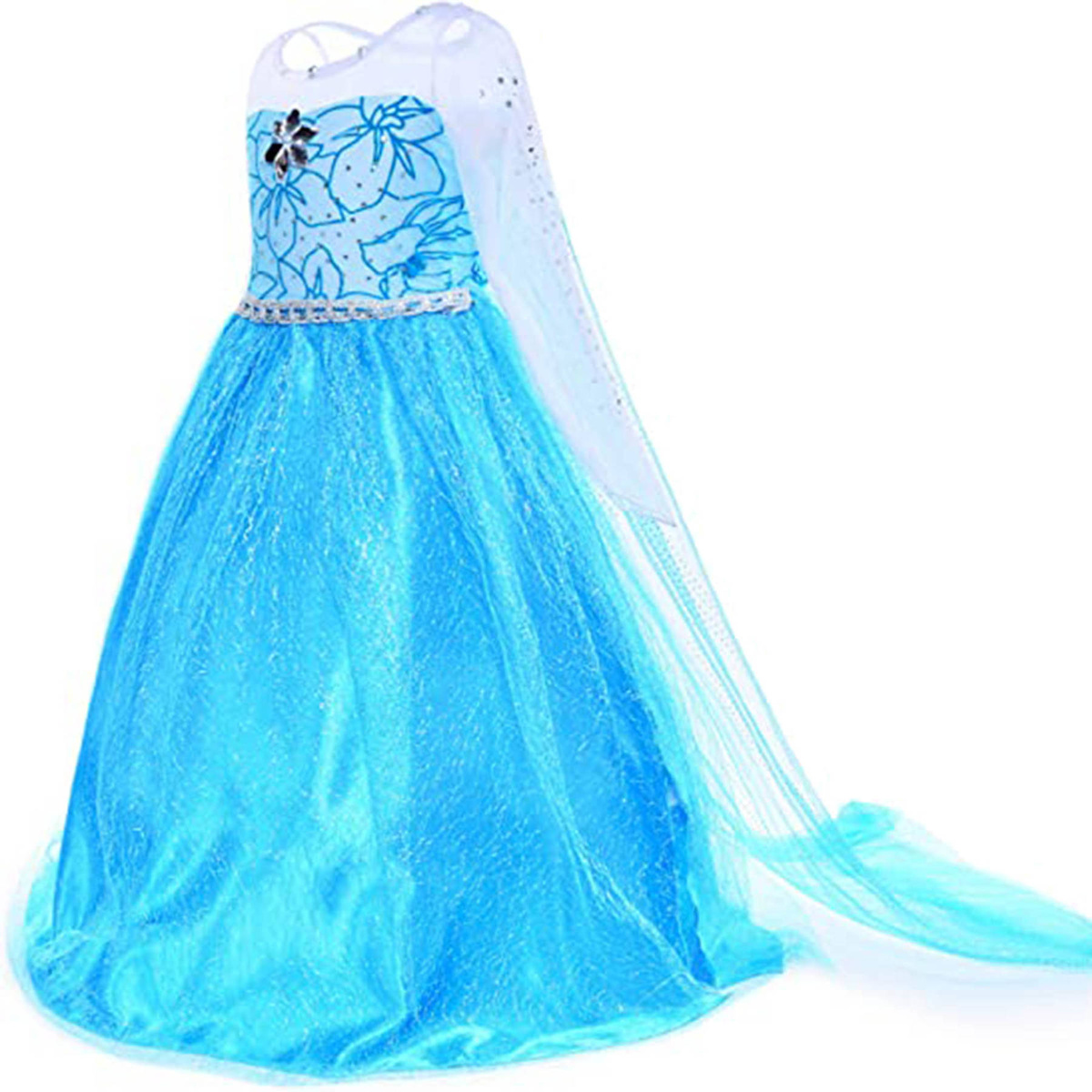 Strój Dla Dzieci Elsa rozm.100 (XS) + Peruka z warkoczem Elsy