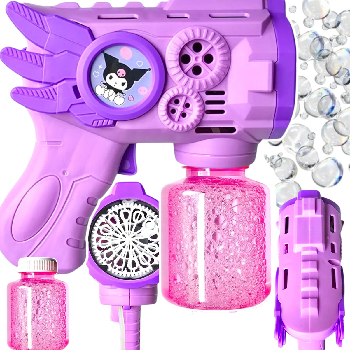 PISTOLET DO BANIEK MYDLANYCH KURMI AUTOMAT BAŃKI MYDLANE PŁYN KUROMI