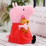 ŚWINKA PEPPA Zestaw Pluszowych Maskotek George i Peppa 32cm