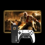 KONSOLA RETRO GRA TELEWIZYJNA PRZENOŚNA 30000 GIER 2 PADY BEZPRZEWODOWE 64G