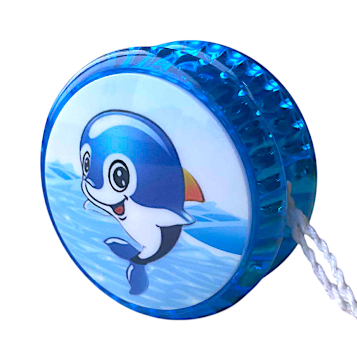 ŚWIECĄCE JOJO SEA WORLD YO-YO ZABAWKA ZRĘCZNOŚCIOWA RYBKI WODA WZORY ŚWIECI