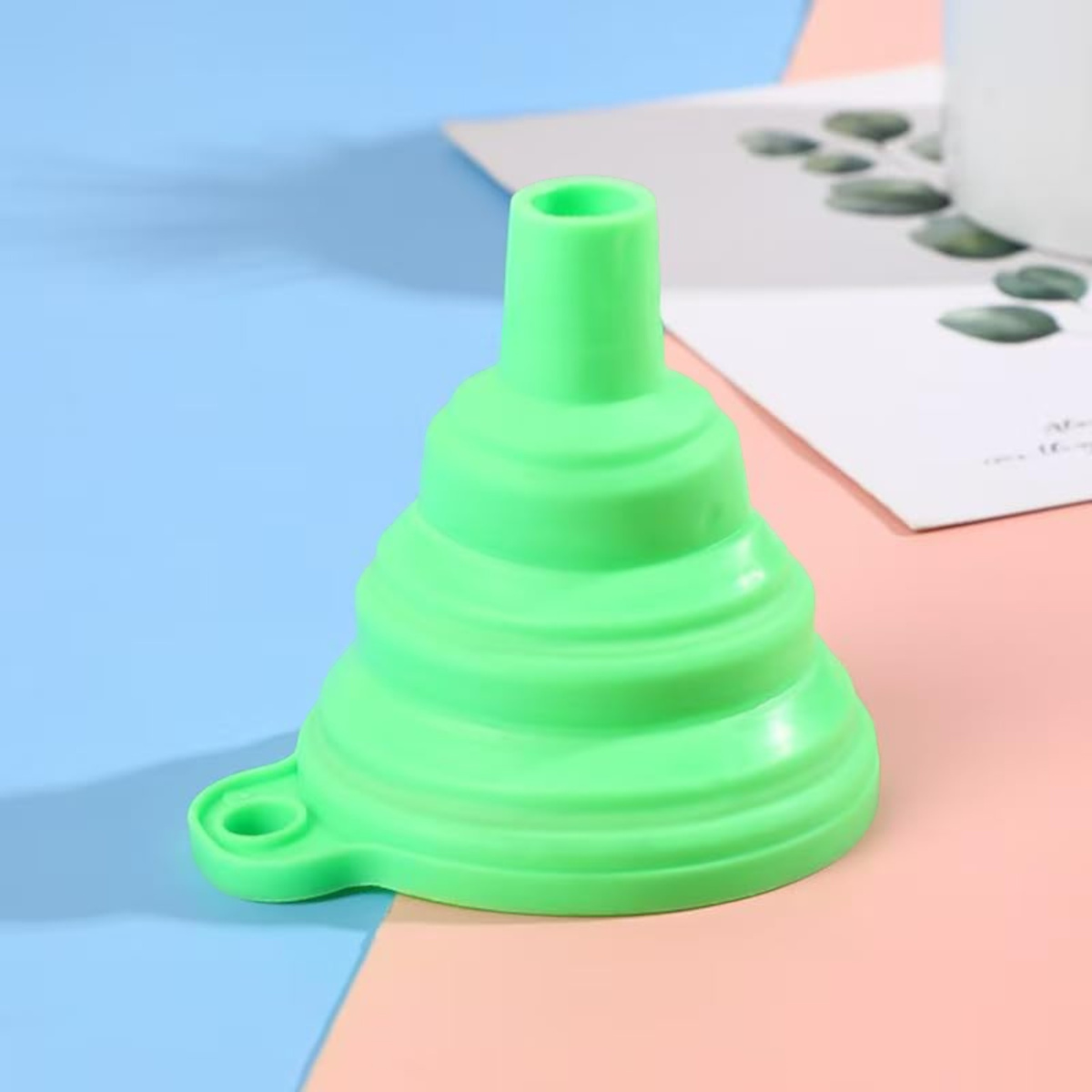 LEJEK SILIKONOWY SKŁADANY HARMONIJKA DO KUCHNI DO BUTELKI SŁOKIA NA PŁYN