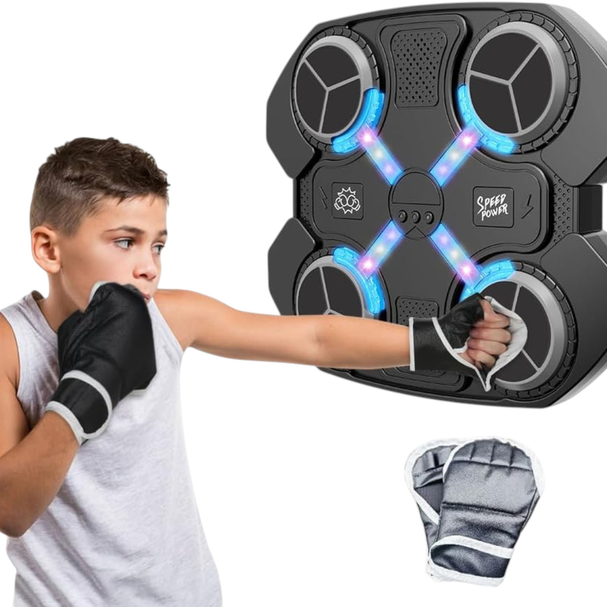 MUSIC BOXING MACHINE BLUETOOTH TRENINGOWA TARCZA BOKSERSKA ZRĘCZNOŚCIOWA 
