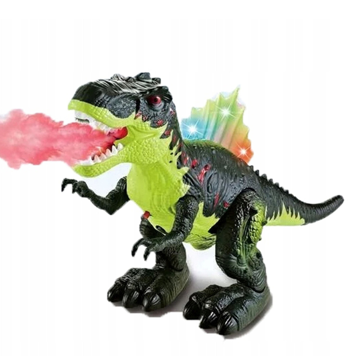 DINOZAUR - FIGURKA TYRANOZAUR ZIELONY DINOZAUR ZABAWKA INTERAKTYWNA 