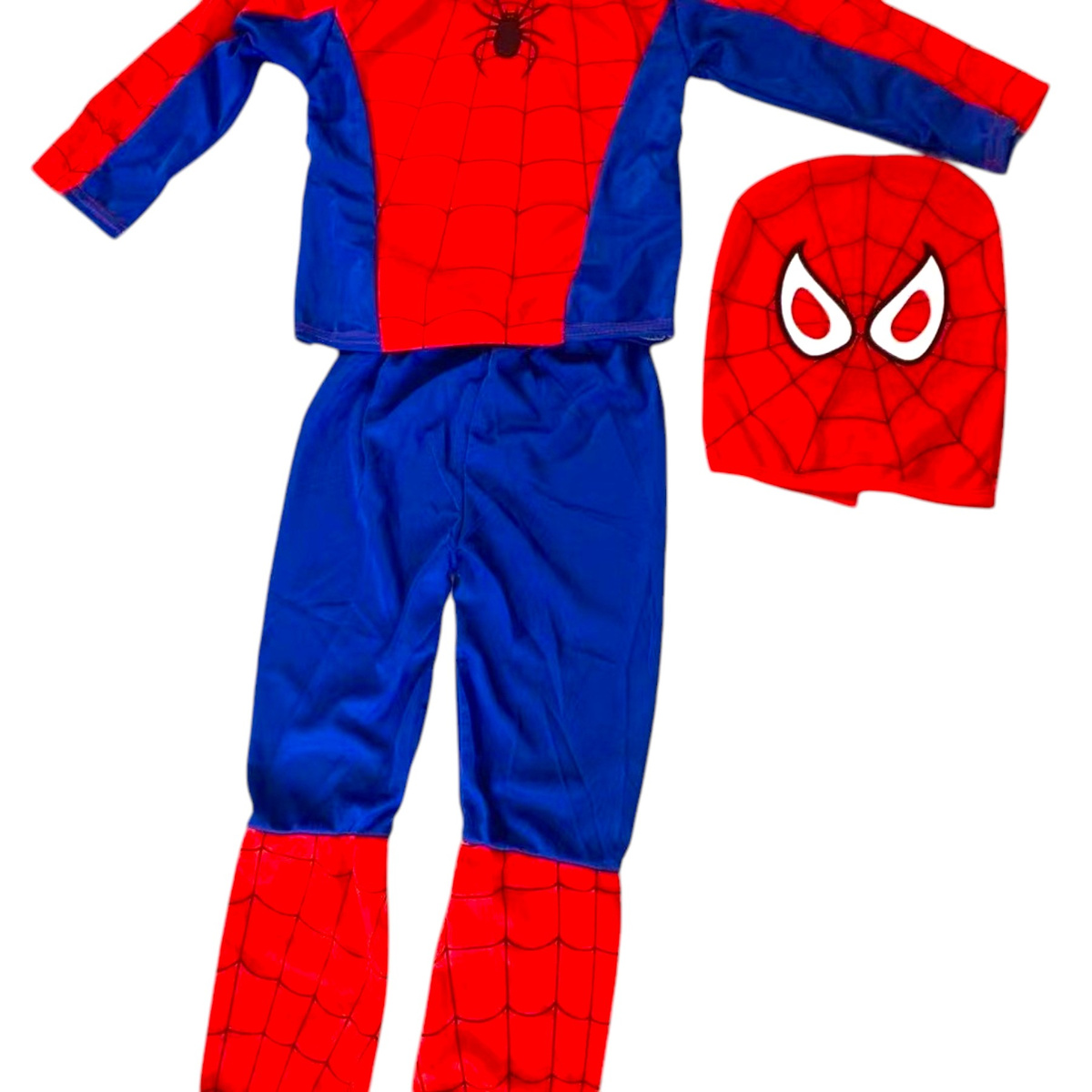 SPIDERMAN - STRÓJ DLA CHŁOPCA + MASKA rozmiar S 98-110
