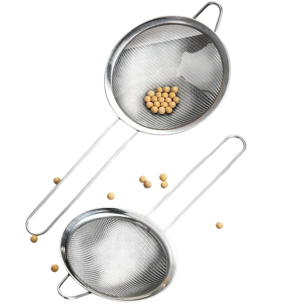 SITKO KUCHENNE METALOWE DO GOTOWANIA CEDZAK DURSZLAK Z RĄCZKĄ DUŻE 21 CM