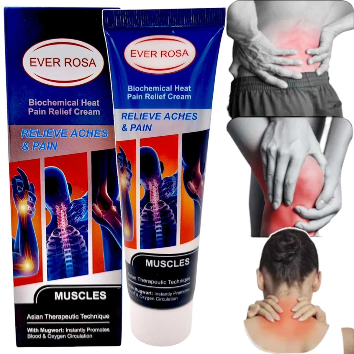 EVER ROSA Krem na Bólowe Mięśniowe z Bylica Poprawia Krążenie Krwi 130ml