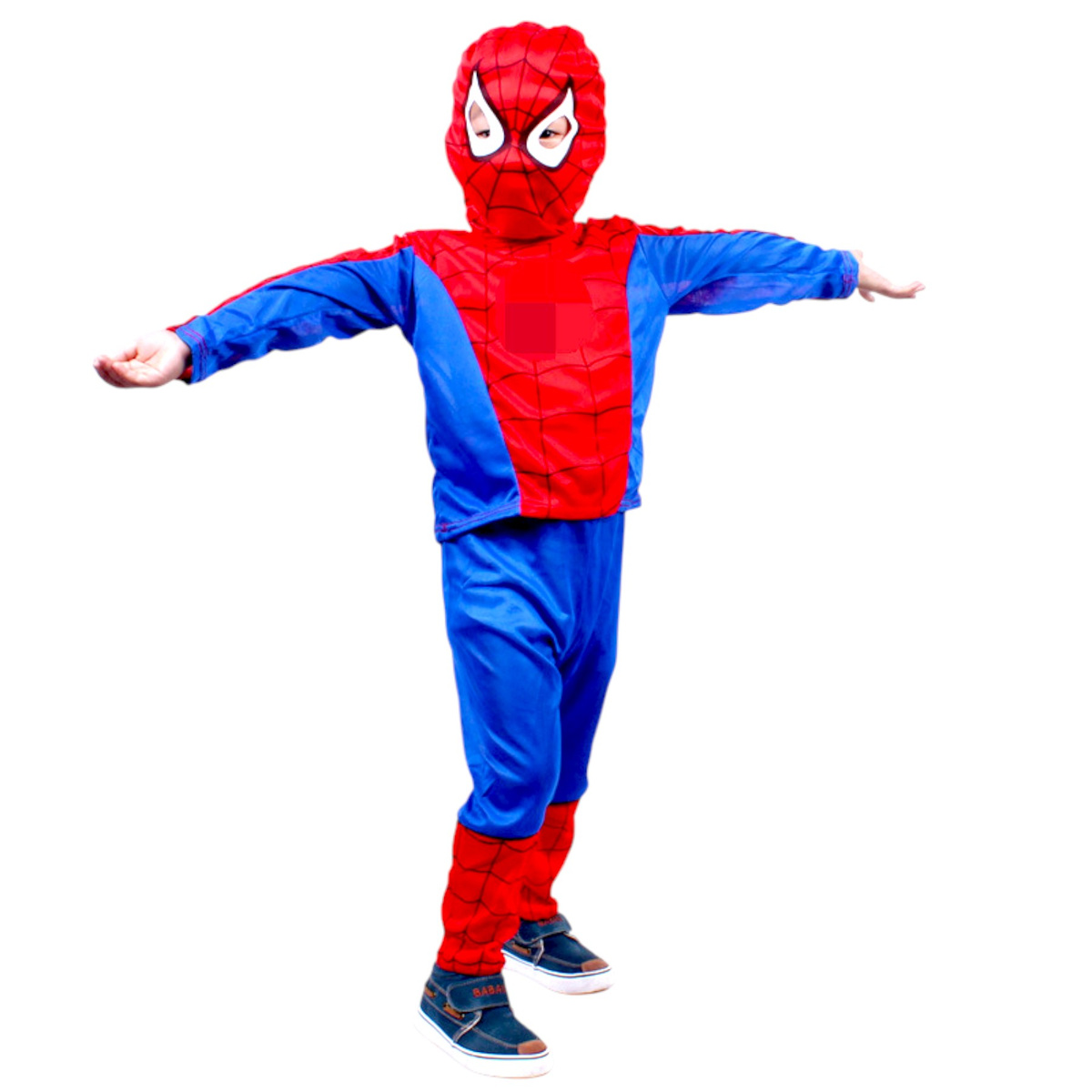 SPIDERMAN - STRÓJ DLA CHŁOPCA + MASKA rozmiar L 122-128