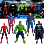 AVENGERS DUŻY ZESTAW 5w1 FIGURKA SPIDERMAN BATMAN HULK SUPERMAN FIGURKI 