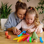 DUŻA RURKA ANTYSTRESOWA SENSORYCZNA GNIOTEK RURA POP TUBE XXL MEGA ROZCIĄGLIWA - ZESTAW 4 SZTUKI