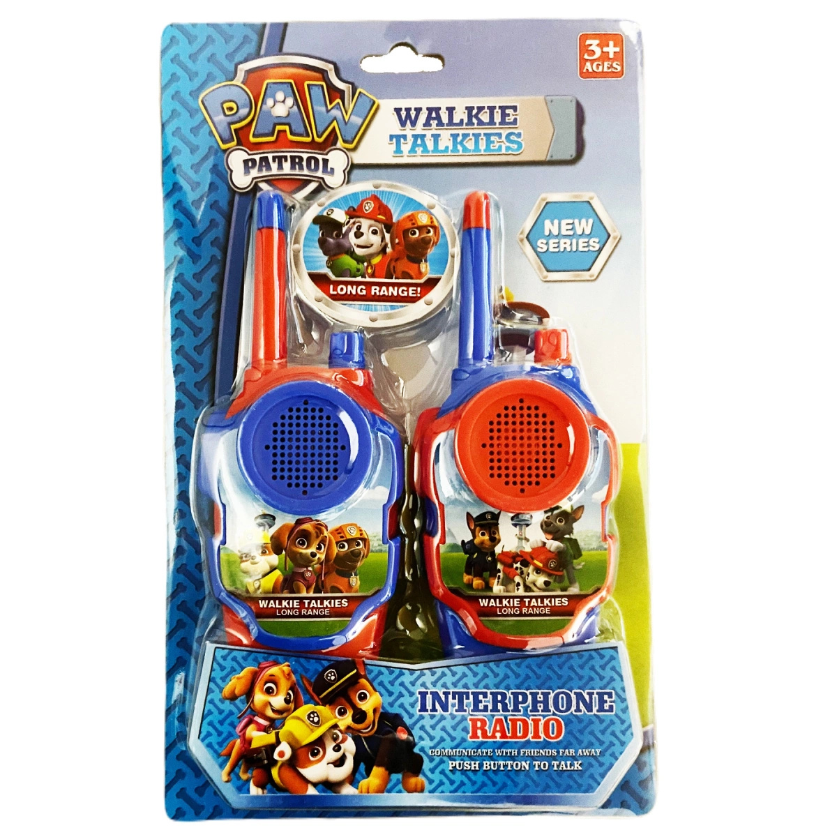 PSI PATROL Zestaw Walkie Talkie - 2 Krótkofalówki + Zegarek z projektorem