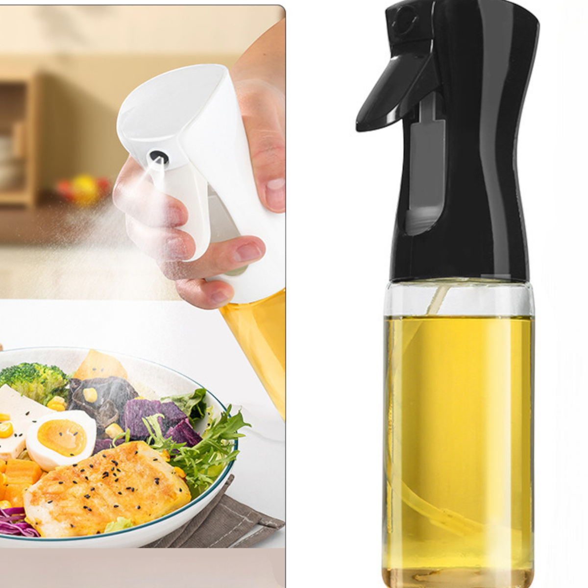 SPRYSKIWACZ DO OLEJU ROZPYLACZ DO OLIWY SZKLANY PRAKTYCZNY DO OCTU SPRAY