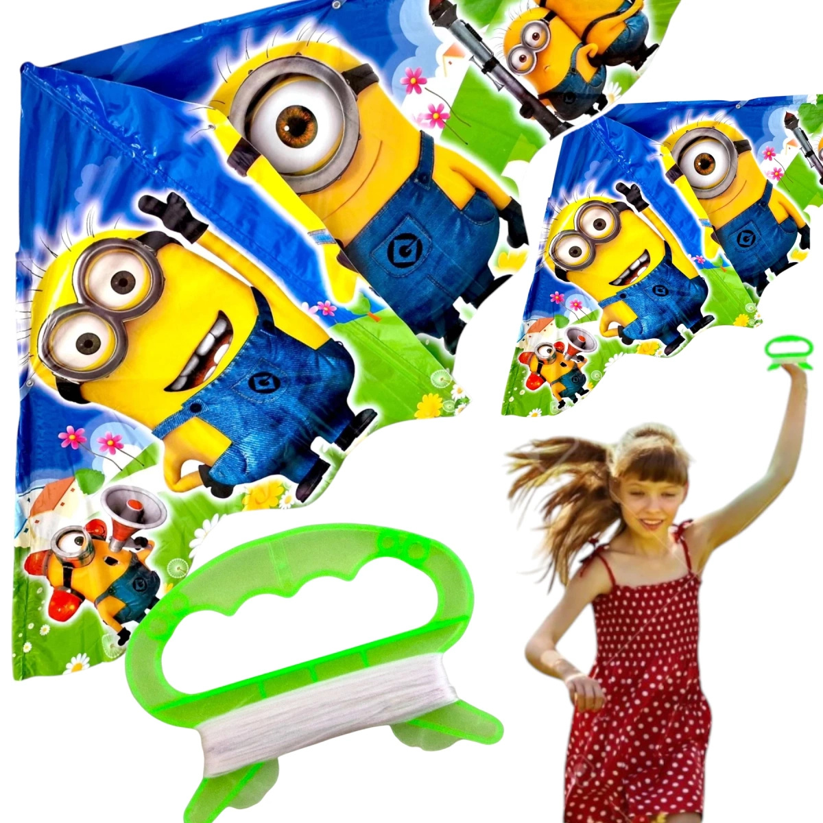 MINIONKI Latawiec Dla Dzieci 120x60cm