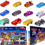 SAMOCHODY Z BAJKI CARS POJAZDY AUTA ZESTAW 12 SAMOCHODÓW 12w1 ZYGZAK ZŁOMEK