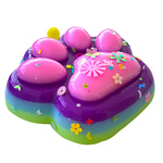 GNIOTEK ANTYSTRESOWY KOCIA ŁAPKA Z POSYPKĄ ZABAWKA SENSORYCZNA ANTYSTRESOWA