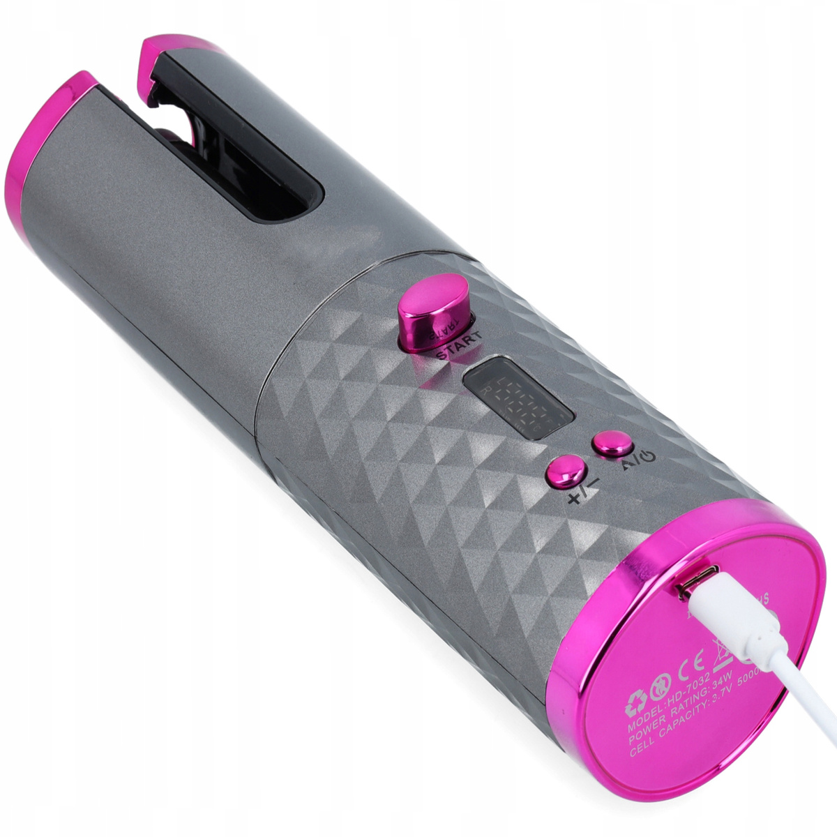 LOKÓWKA DO WŁOSÓW AUTOMATYCZNA CERAMICZNA LCD  USB AKUMULATOR FALOWNICA