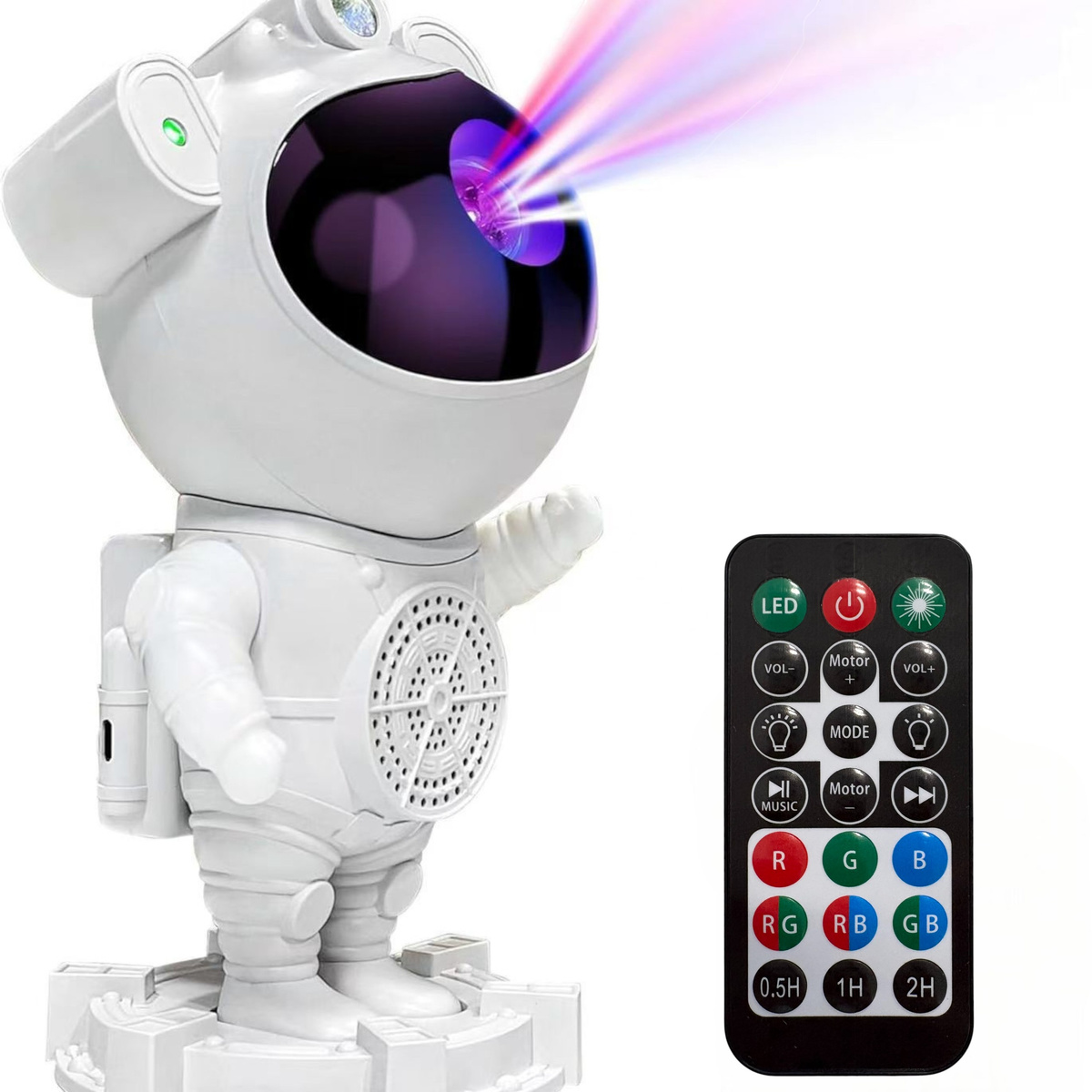 PROJEKTOR GWIAZD ASTRONAUTA LAMPKA NOCNA RZUTNIK GLOŚNIK BLUETOOTH 8w1 2025